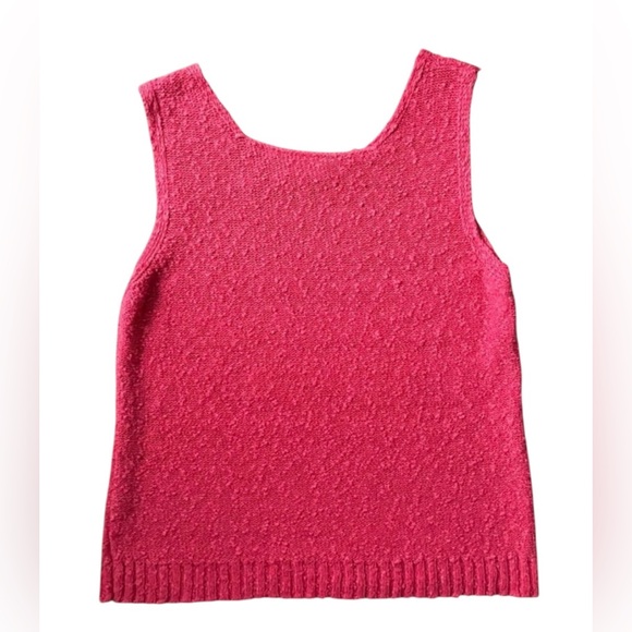 liz clairborne textures knit tank hot pink - Picture 3 of 3